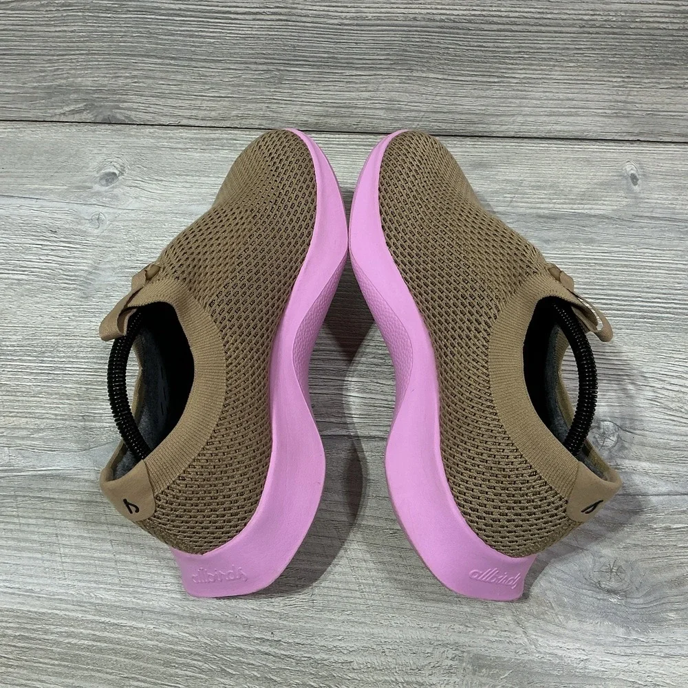 Allbirds TD Tree Dasher Relay Shoes Sneakers Walking Brown Pink Men's Size 10 US